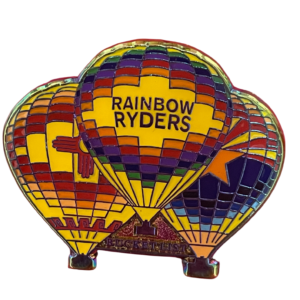 Rainbow Ryders Hot Air Balloon Pin