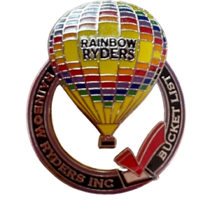 Rainbow Ryders Hot Air Balloon Pin 